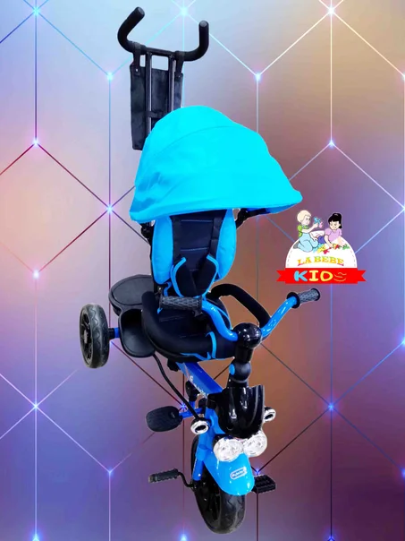 دراجة أطفال  بموسيقى ثلاثية العجلات للأطفال بعمر من 1 اى 6 سنوات ، لعبة  بمقعد قابل للدوران