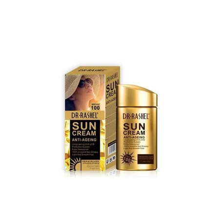 Crème Solaire Anti-Âge SPF 100+++ Or & Collagène / Tunisie 2023
