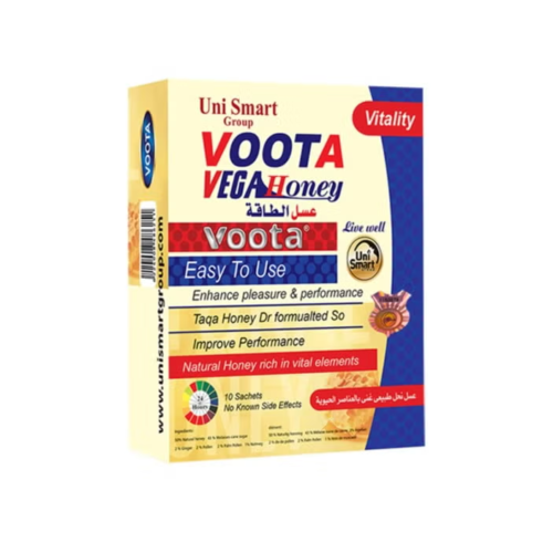 Vega Honey pour Hommes - Miel Enrichi - 10 Sachets de 15g