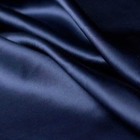 Taie d'oreiller en pure soie couleur Blue Nuit