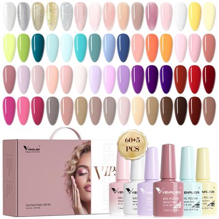 Venalisa VIP5 Nail Gel Polish مجموعة طلاء أظافر جل 60 لون