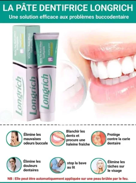 DENTIFRICE AU THE BLANC