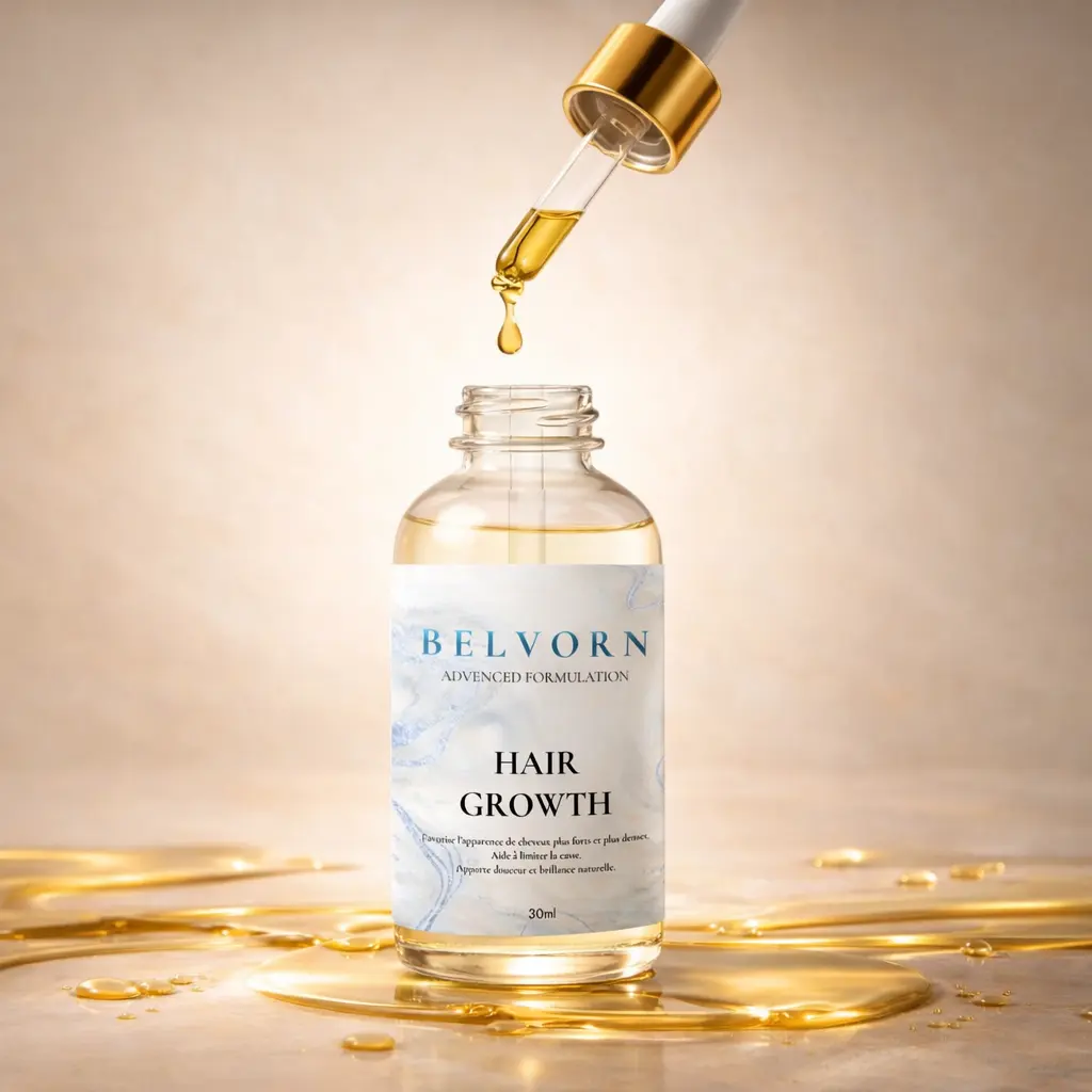 Huile de Croissance Capillaire BELVORN – 30ml