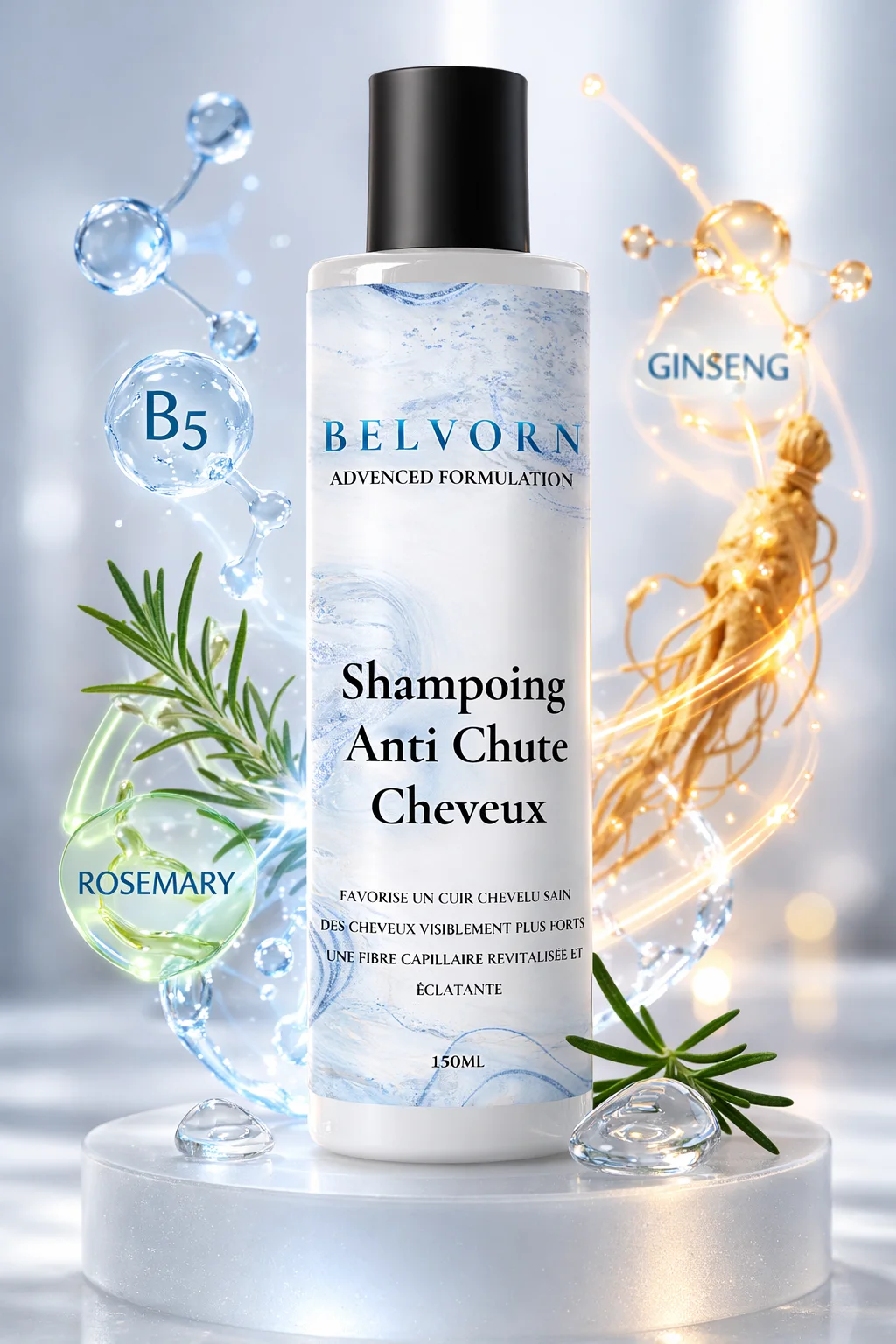 Shampoing Anti-Chute BELVORN – 150ml
