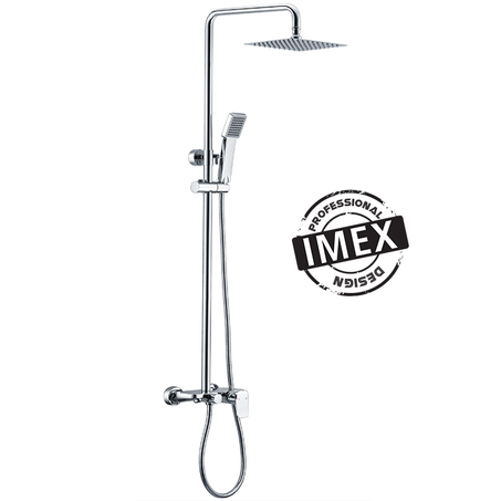 COLONNE DOUCHE APPARENTE IMEX CARRE AVEC MITIGEUR BAIN DOUCHE LIVERPOOL BDL007-B