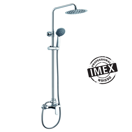 COLONNE DOUCHE APPARENTE IMEX ROND AVEC MITIGEUR DOUCHE SINTRA BDS008