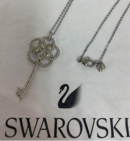 Swarovski Collier Femme «Rond-clef», argenté