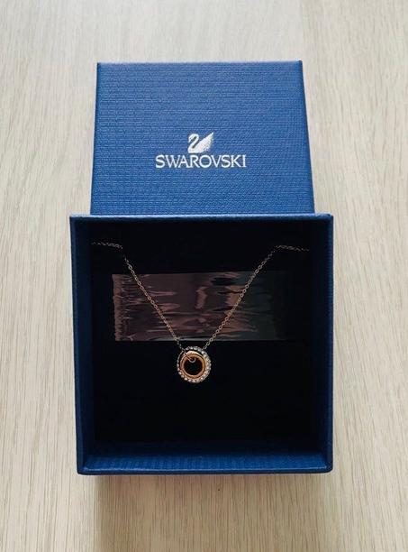 Collier pendentif vague  gold Swarovski