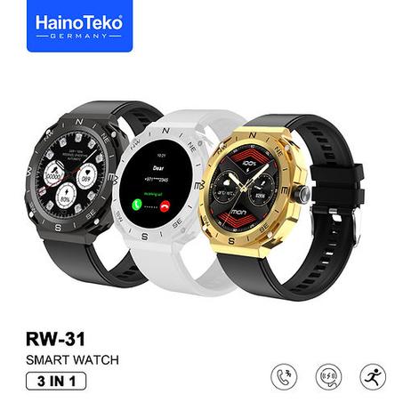 Haino teko Germany Montre intelligent RW-31 Smart Watch 3 in 1 Triple Case - Bluetooth Call HD