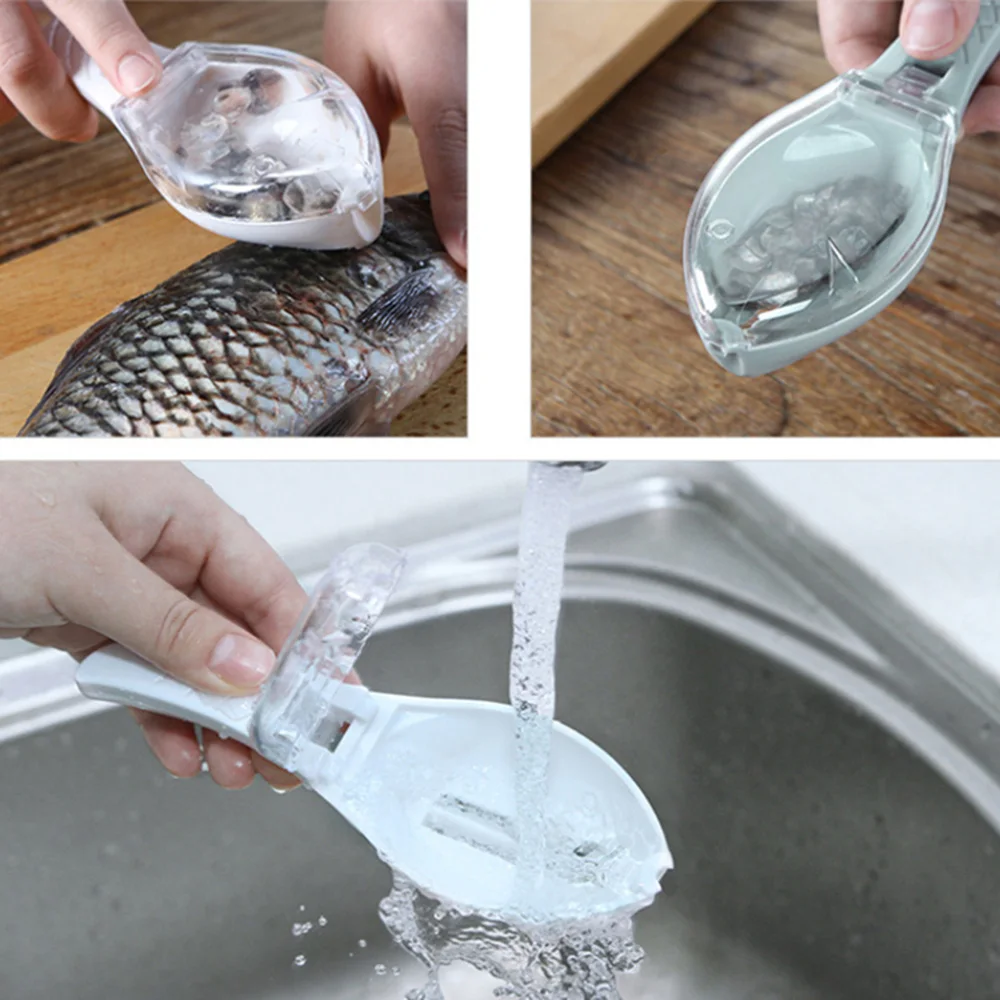 Grattoir à écailles De Poisson En Acier Inoxydable | Poignée En Bois | Outil Détartrant Pour Cuisine | Facile à Utiliser Et à Nettoyer