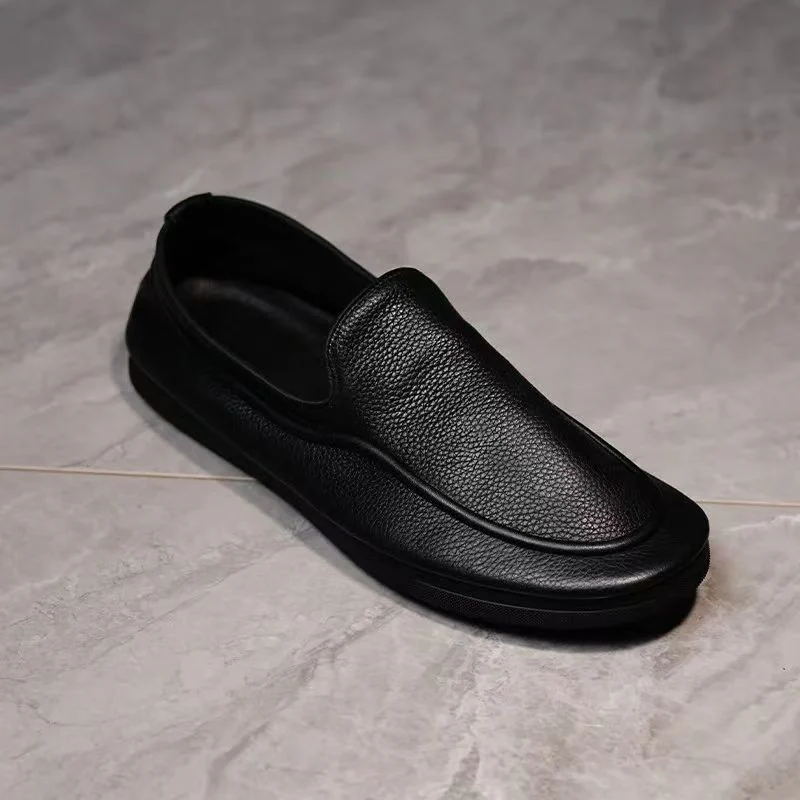 MOCASSINS EN CUIR NOIR SOUPLE PRO CM