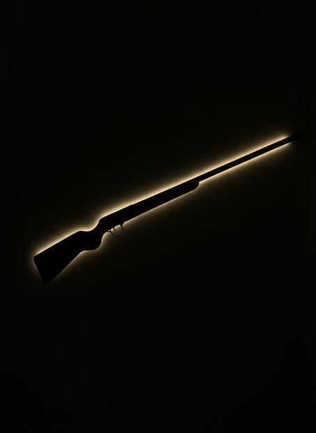 Rifle LED décoratif de 120 cm — design épuré et finition premium.