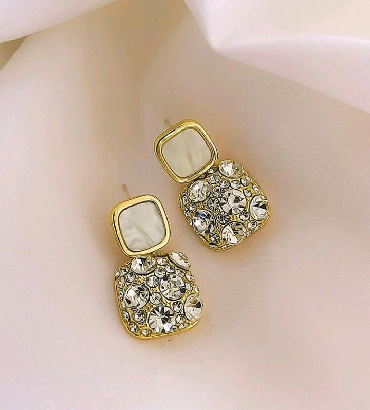 Boucle Blanc à strass