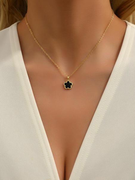 Collier à pendentif fleur