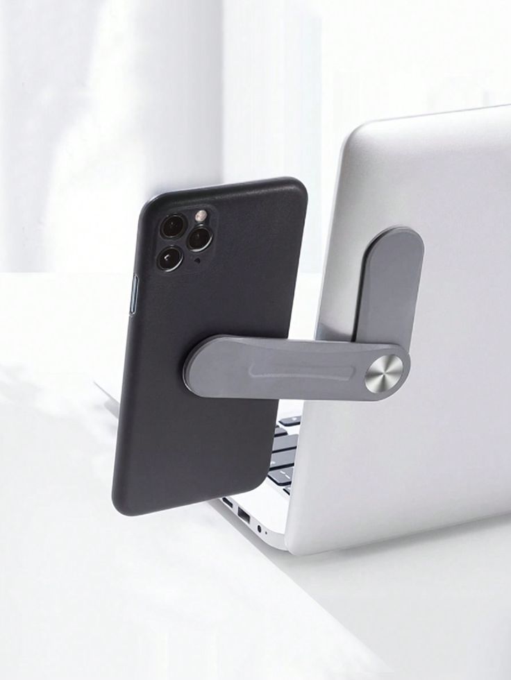 Support pliable de smartphone pour écran PC - Gray