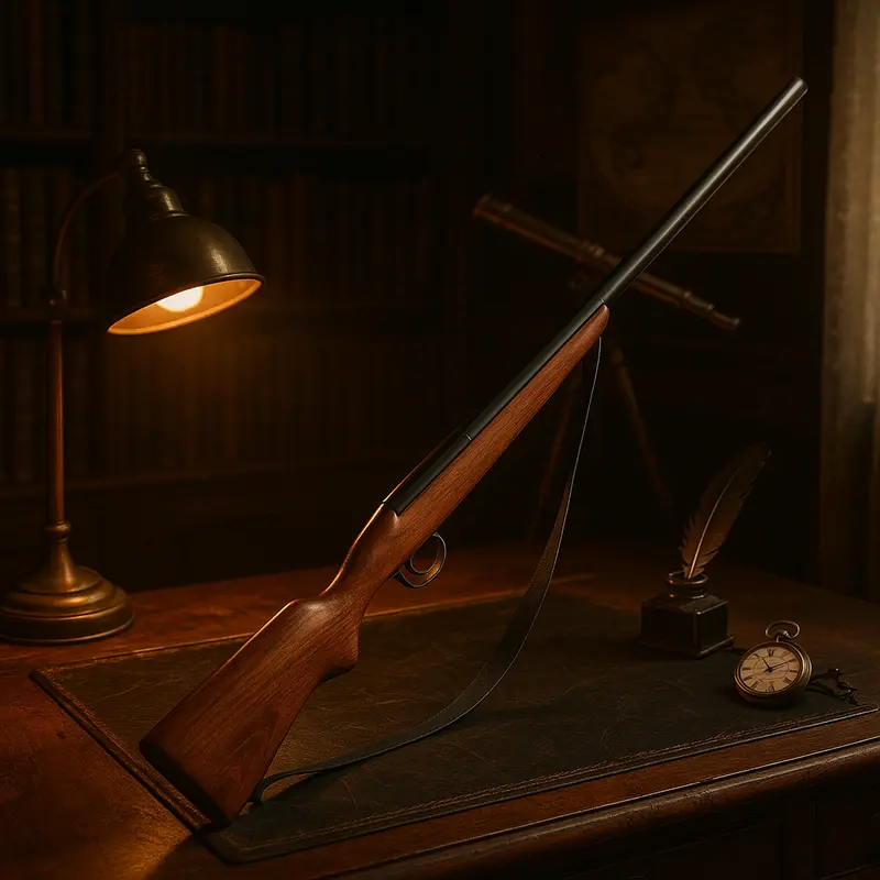 Rifle décoratif de 120 cm — design épuré et finition premium.