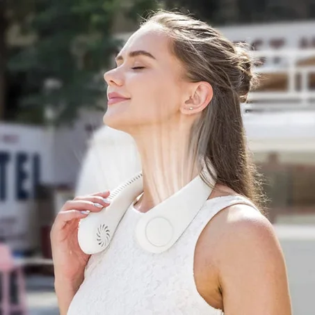 مروحة العنق المحمولة - تهدئة وأمان في أي وقت