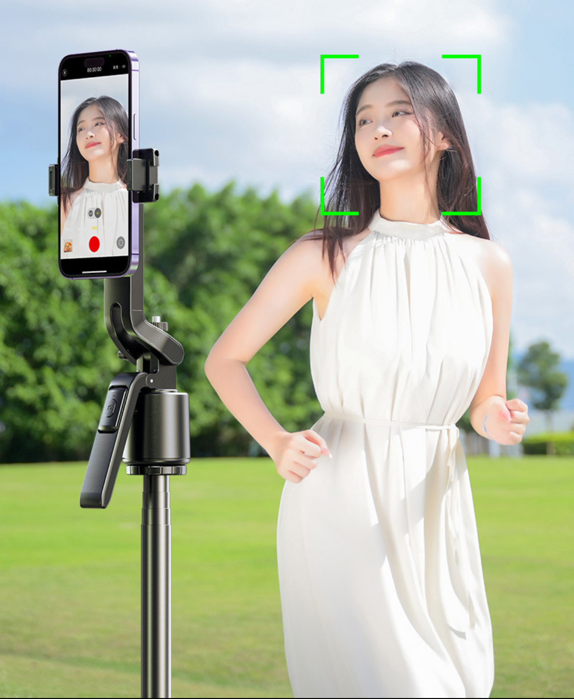 Trépied télécommande intelligente avec Bluetooth pour vidéos mobiles