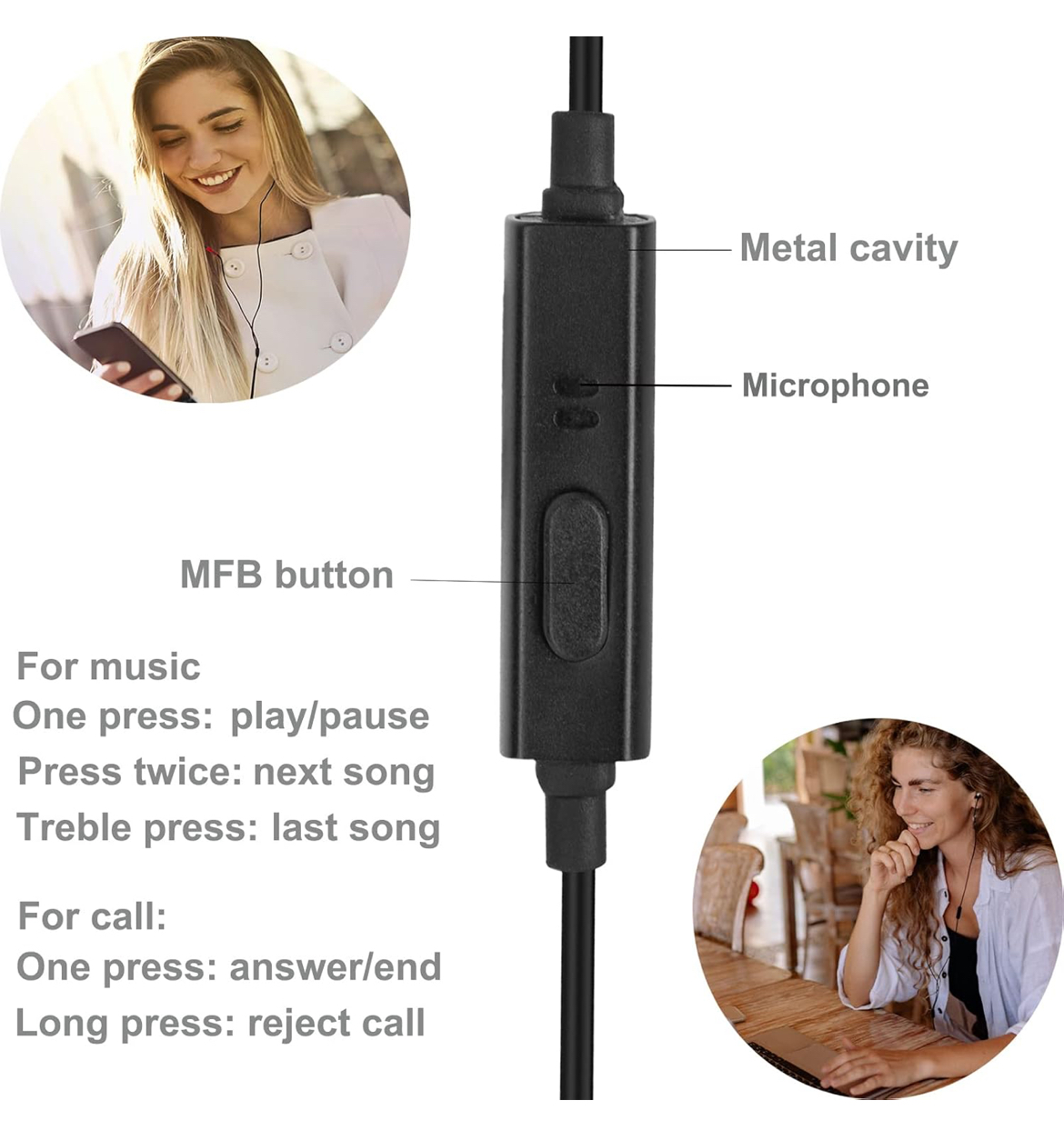Écouteurs Filaire Jack JSY-A5
