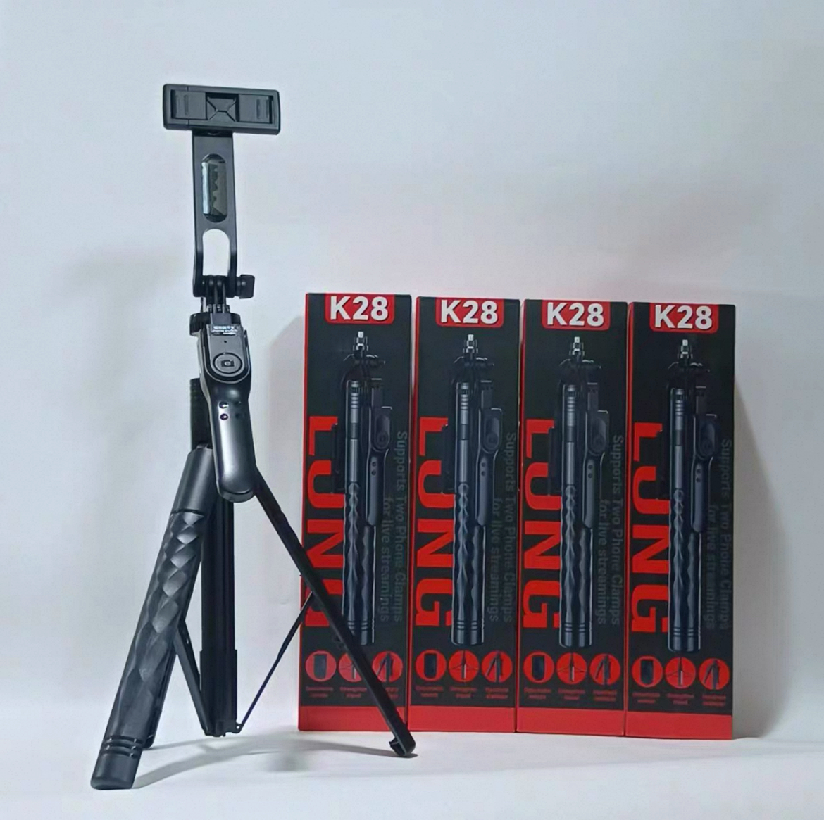 Trépied K28 – 175 cm avec télécommande Bluetooth