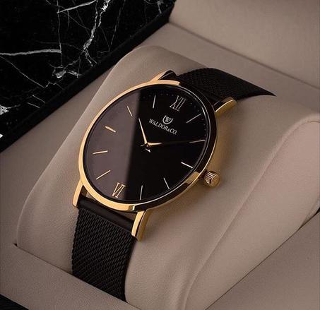 ساعة رجالي ، أزياء الحد الأدنى من المعصم البسيط مراقبة تاريخ التناظرية مع شريط شبكة من الفولاذ المقاوم للصدأ