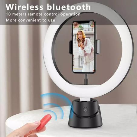 حلقة ضوئية لتصوير احترافي بدرجات اضاءة قابلة للتعديل و وظيفة تتبع الوجه 360 درجة