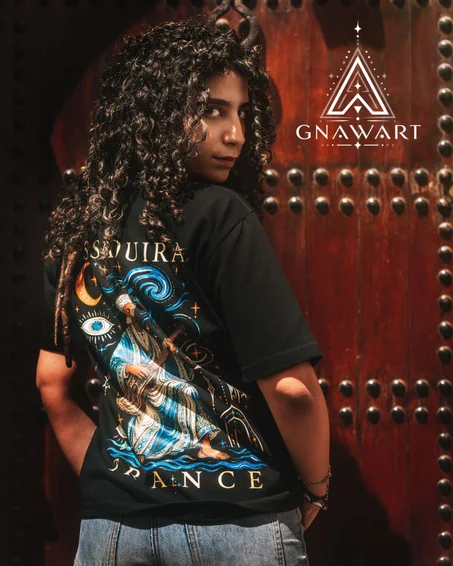 GNAWART — Essaouira Trance T-shirt coupe droite unisexe