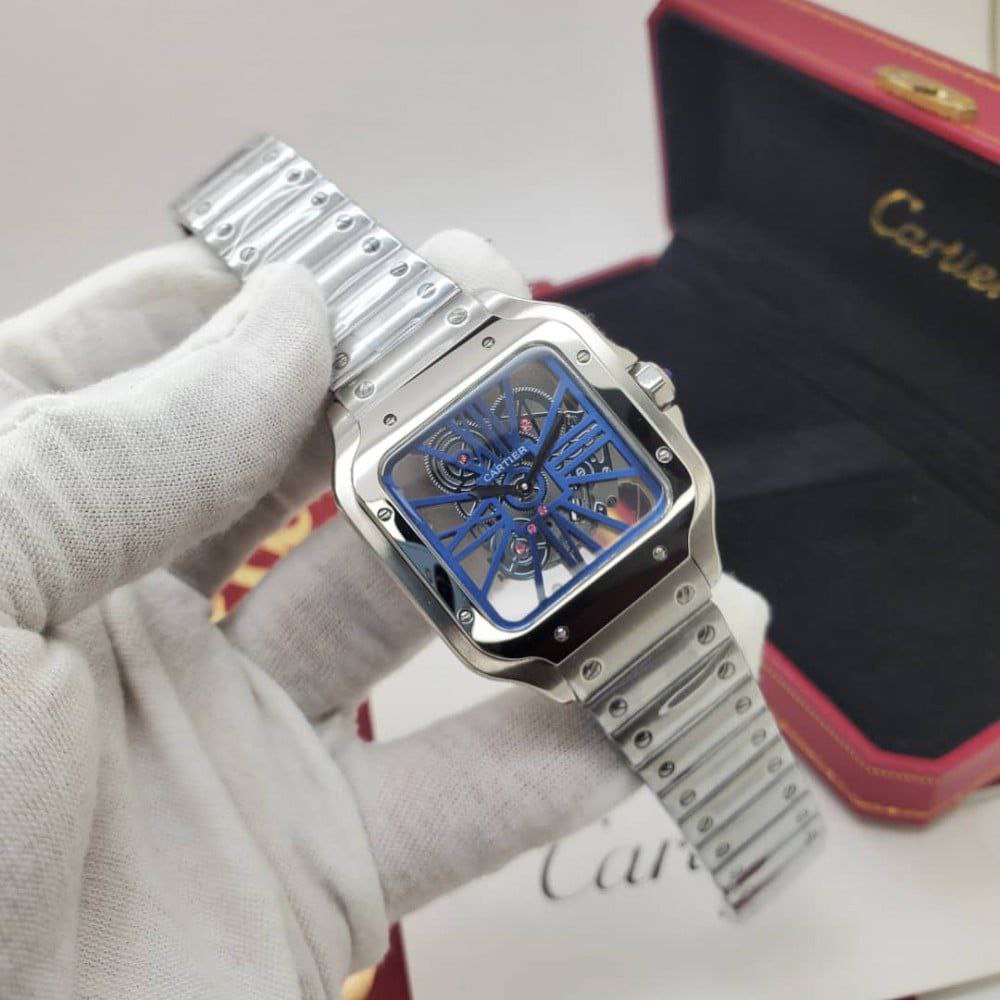 Santos de Cartier skeleton watch