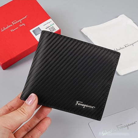 Salvatore Ferragamo - Gancio Embossed Bi-fold Wallet