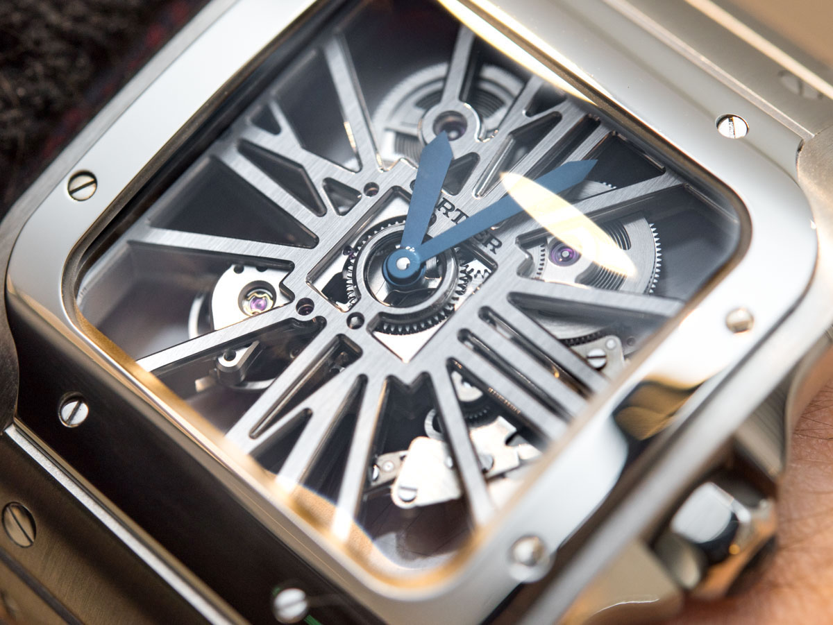 Santos de Cartier skeleton watch