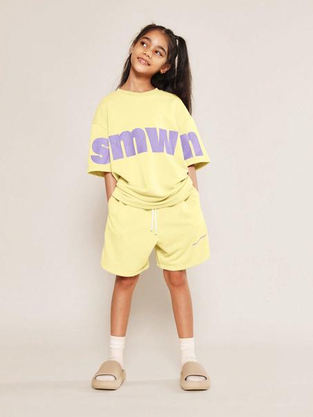 Ensemble t-shirt surdimensionné à imprimé lettre EN COTON | High Quality