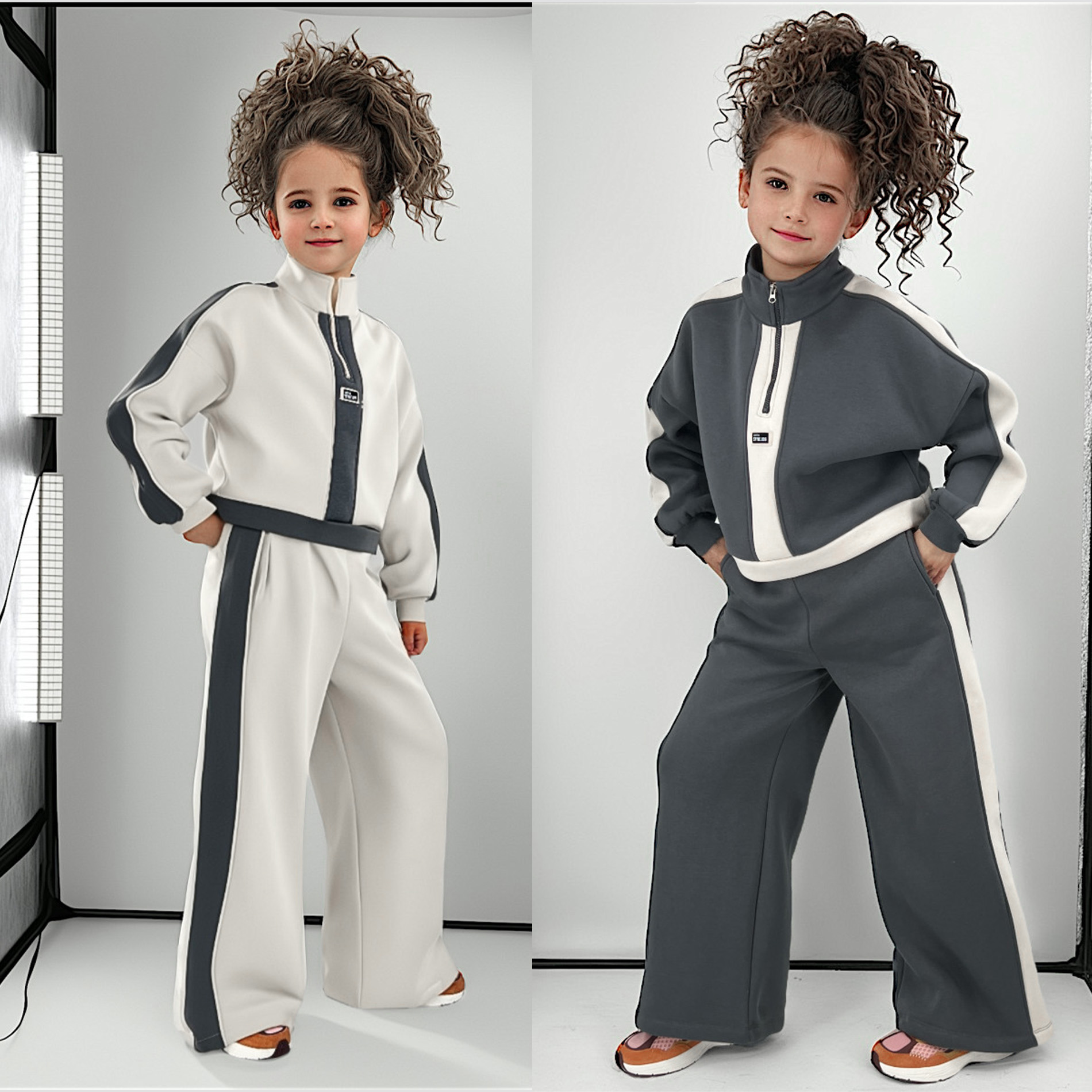 Survêtement Chic & Confort Enfant – Look Tendance Bicolore