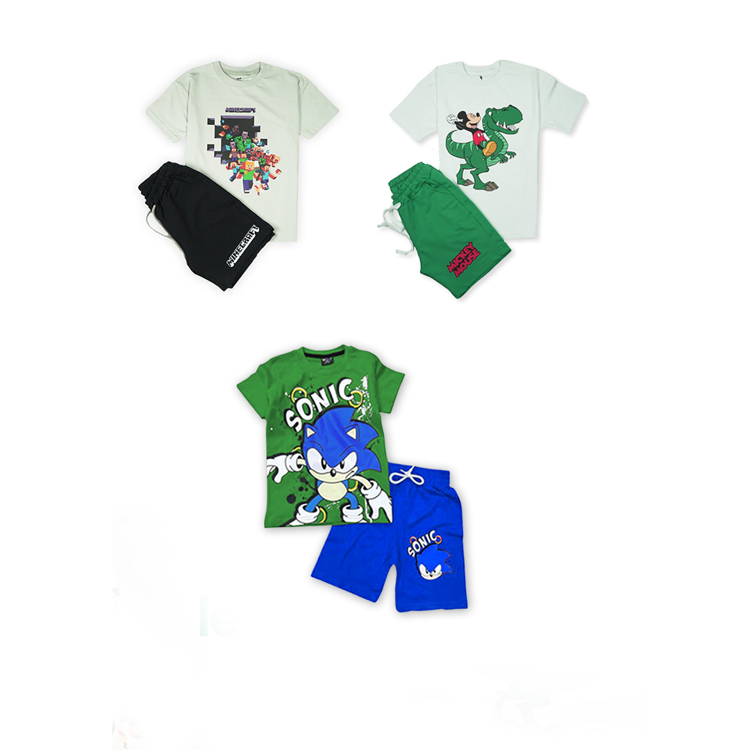 Pack 3 Héros : Mickey, Minecraft et Sonic pour un Style Unique