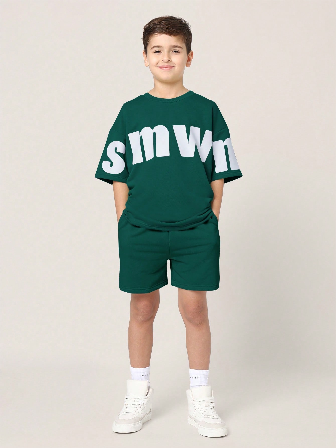 Ensemble de t-shirts assortis pour une tenue de détente confortable pour enfants