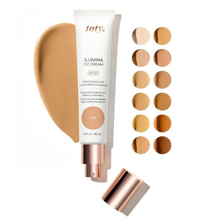 Ilumina CC Cream SPF 50+, crema correctora de color 100 % mineral - Base de maquillaje de cobertura media y protector solar de amplio espectro para rostro - No comedogénico - de Sofia Vergara