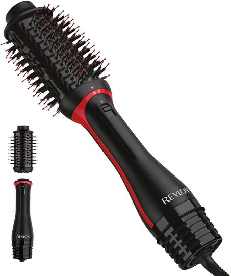 Secador y moldeador REVLON One Step Volumizer PLUS | Más volumen, menos daño y mayor control del peinado para un secado rápido y fácil, ideal para viajes (negro)