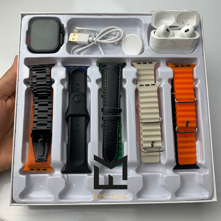 H40 Smart Watch + Airpods + 10 Band