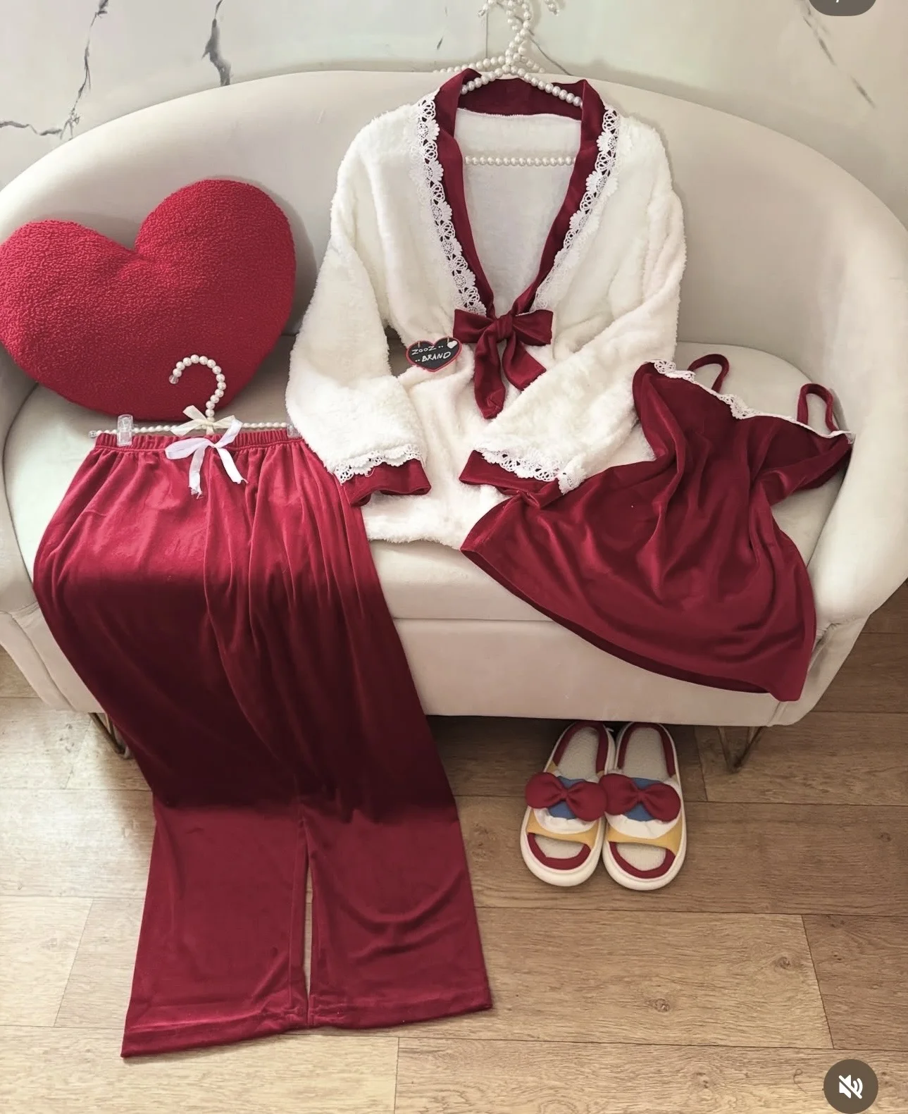 طقم بيجامة من 3 قطع