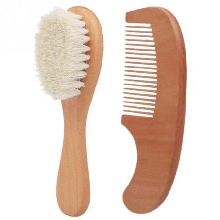 Brosse et peigne en bois