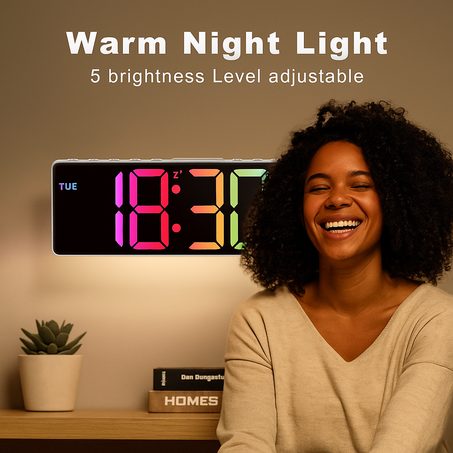 Colorful Digital Alarm Clock