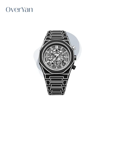 D1 Milano Polycarbonate Skeleton Chronograph 40.5mm