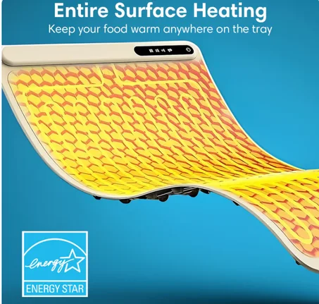 صينية تسخين كهربائية قابلة للطي مصنوعة من السيليكون