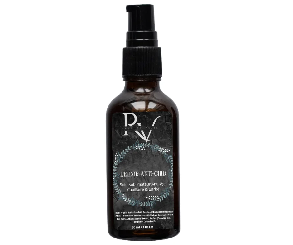 L’ÉLIXIR ANTI-CHIB – Le Soin Sublimateur Anti-Âge Capillaire & Barbe