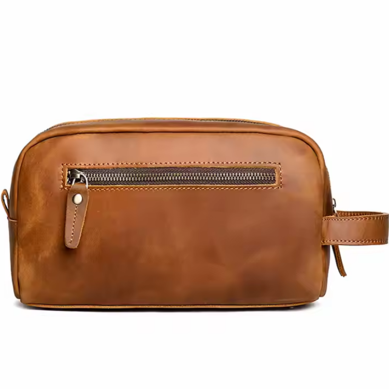 Trousse de Toilette en Cuir – Élégance en Voyage