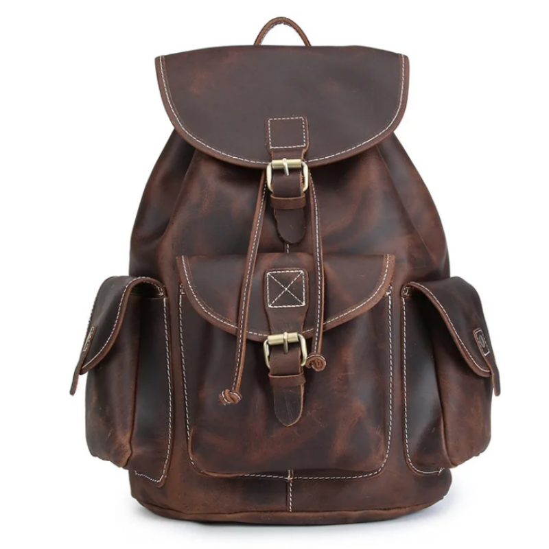 Sac à Dos en Cuir Vintage – L’Aventure avec Style