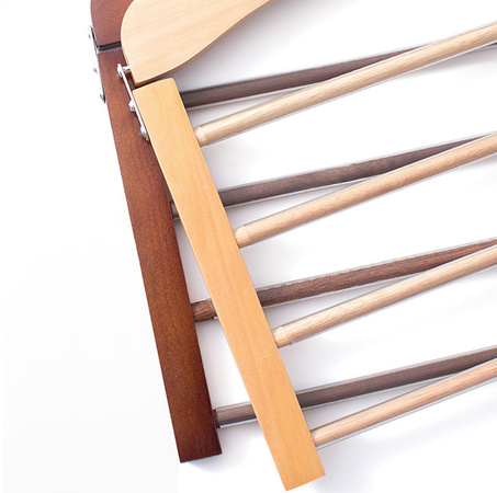 حامل الملابس الخشبي متعدد القضبان