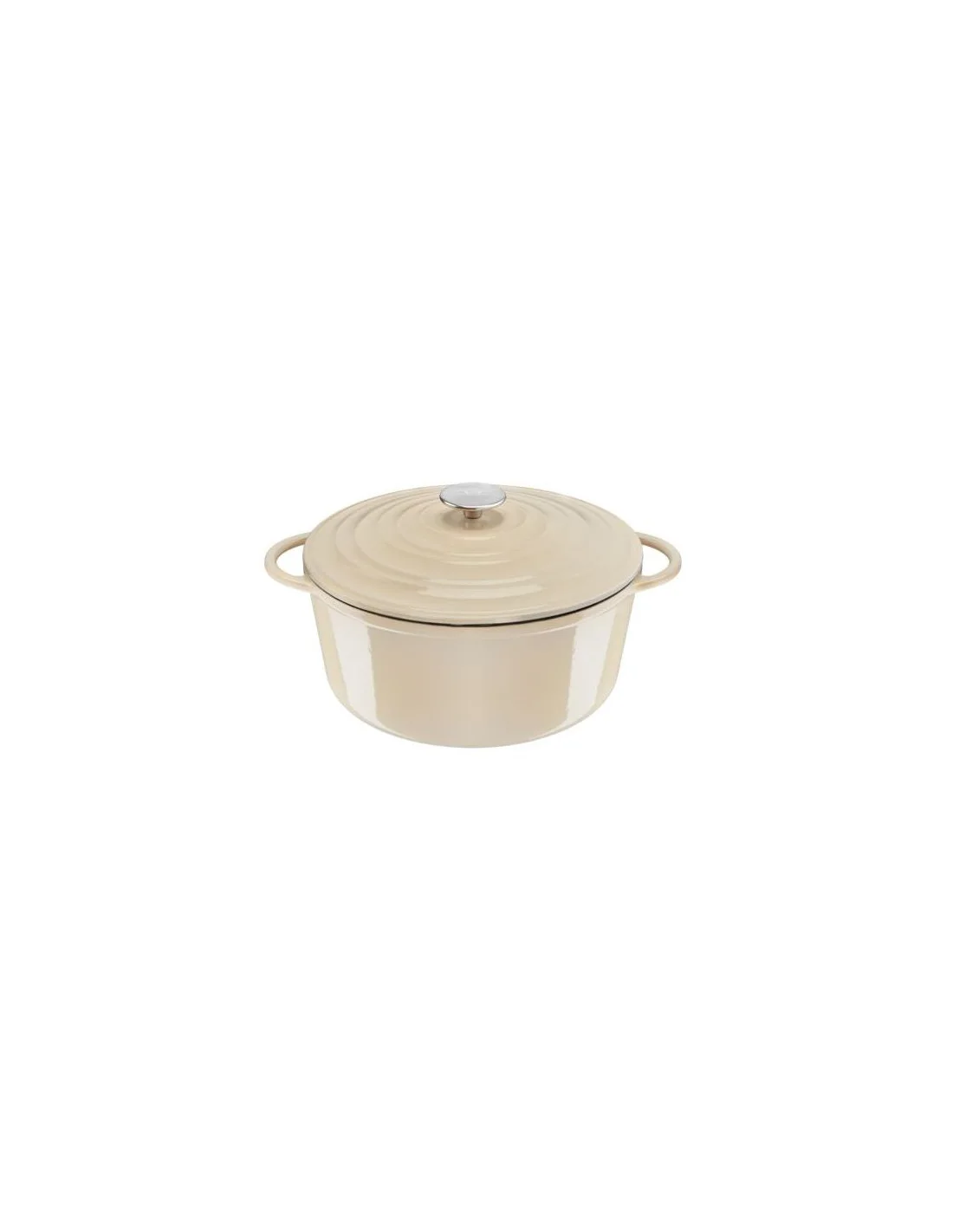 FAITOUT CAST IRON LOV OVALE 34*26CM BEIGE