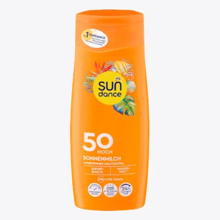 حماية فائقة وترطيب يدوم 24 ساعة SUNDANCE Lotion solaire SPF 50, 200 ml