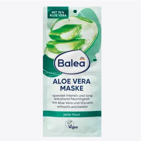 Sachet de masque visage à l'aloe vera (2 x 8 ml), 16 ml