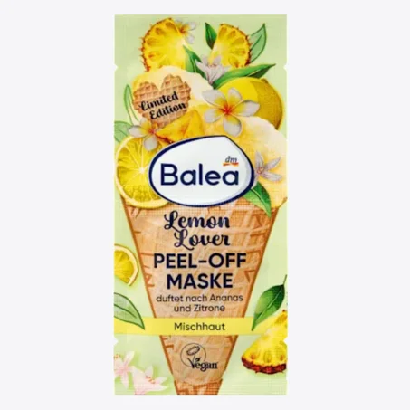 Balea Masque visage peel-off Lemon Lover (2 x 8 ml), 16 ml